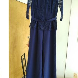 fancy blue jumpsuit